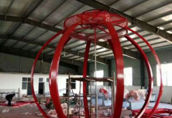 預(yù)定創(chuàng)意燈籠雕塑 啞光雕塑 公園雕塑