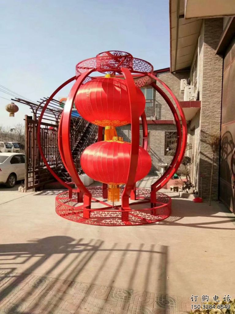 發光燈籠雕塑制造商 歐式步行街雕塑 大型商場雕塑展示