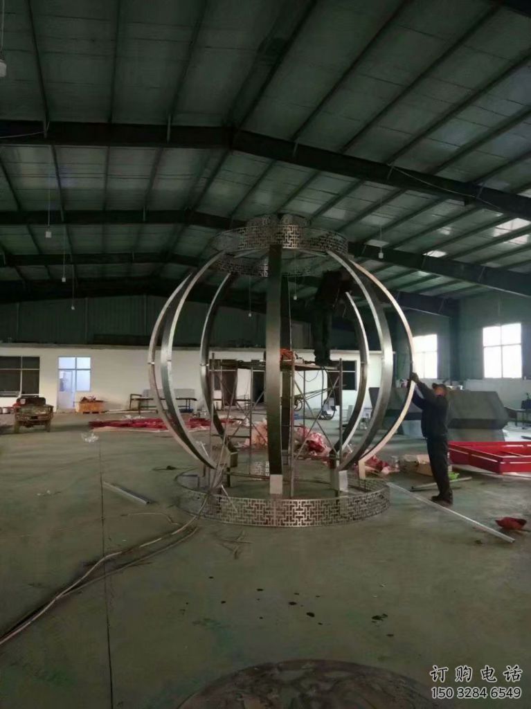 噴漆燈籠雕塑精品展示 中式村口雕塑 草地雕塑擺件