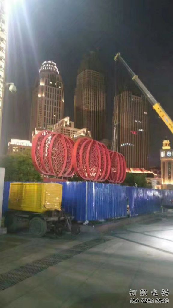 鑄造燈籠雕塑廠家體現(xiàn) 中式村口雕塑 景觀不銹鋼雕塑