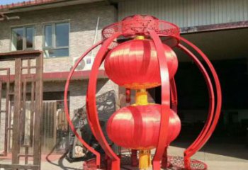 燈籠雕塑生產(chǎn)廠家 仿真雕塑 烤漆不銹鋼雕塑