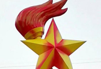 步行街火焰雕塑廠家 游樂場景觀小品 鑄造雕塑