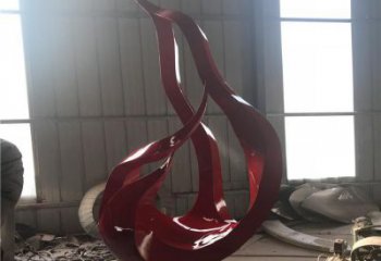 水景火焰雕塑素材小品 彩繪剪紙小品 現代雕塑