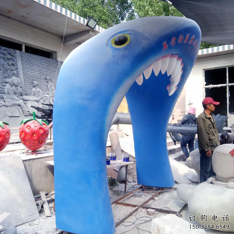 別墅區大門雕塑 大型別墅區雕塑 剪影拱門雕塑廠家制作