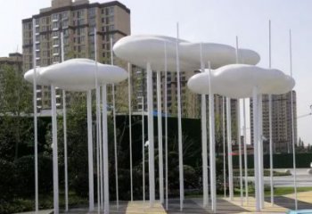 酒店云朵云梯雕塑廠家，鍍金歐式雕塑，仿古擺件