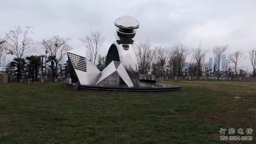 預用仿古指環雕塑 騰飛標識雕塑 房地產戒指環雕塑廠家