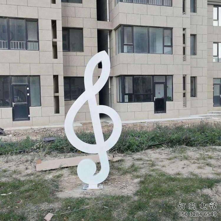 選用街道音符雕塑 現代景觀擺件 彩繪雕塑效果圖