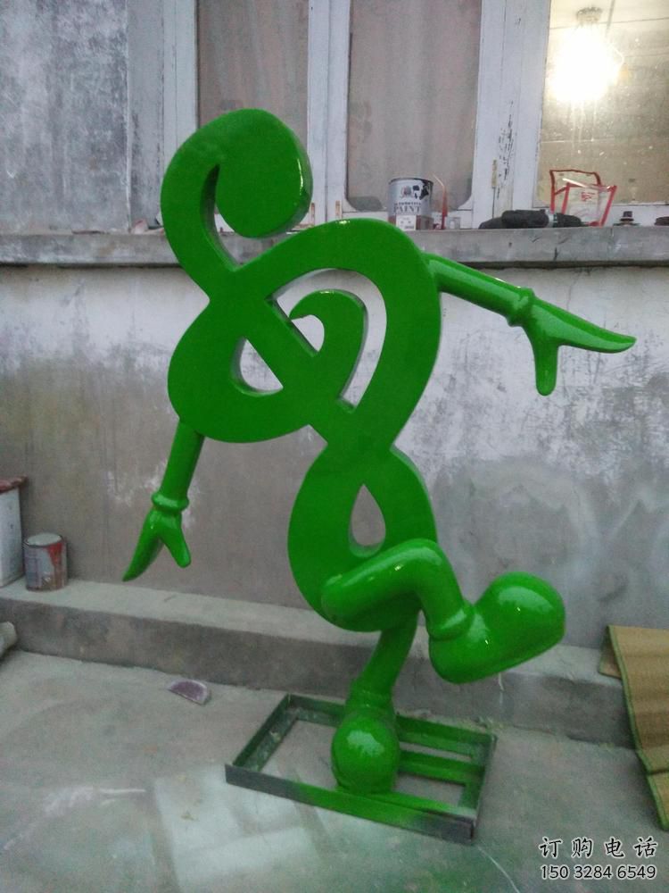 預選街頭音符雕塑 大型別墅區(qū)擺件 鋼管雕塑