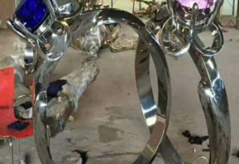 供應鏤空指環(huán)雕塑 噴水園林標識雕塑 住宅小區(qū)戒指環(huán)雕塑