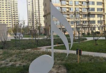 政府音符雕塑制作廠家 仿真景觀擺件 烤漆雕塑效果