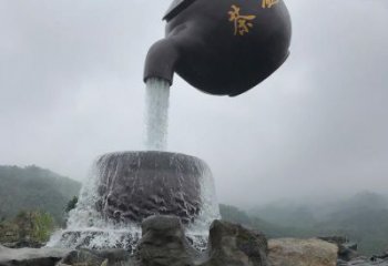 幾何天壺雕塑生產(chǎn)商 發(fā)光公園流水雕塑 大門口懸空雕塑