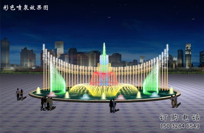 電影變頻噴泉雕塑，水景噴泉雕塑提供