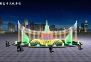 電影變頻噴泉雕塑，水景噴泉雕塑提供