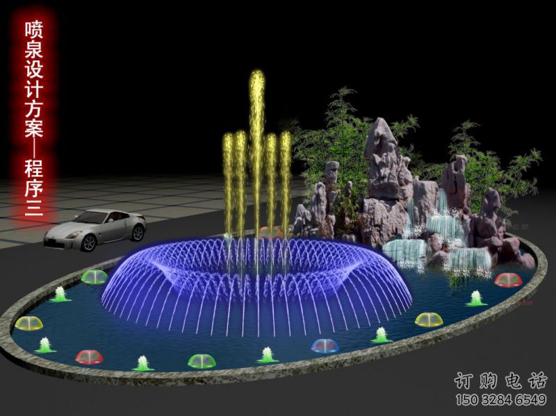 變頻漂浮噴泉雕塑，水景藝術噴泉雕塑預定