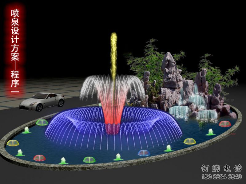 電影漂浮噴泉雕塑，水景藝術(shù)噴泉雕塑制造商