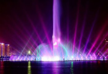 公園程控噴泉雕塑，高噴循環噴水方式設計