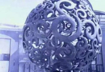 鏤空球噴泉雕塑，花樣水景組合，旱地噴泉體系