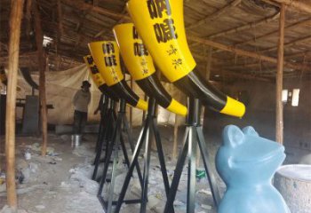 吶喊噴泉喇叭雕塑，聲控變頻結(jié)構(gòu)設(shè)計