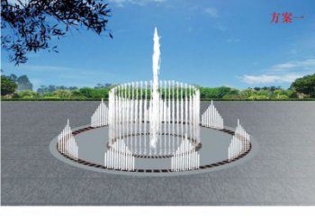 預定噴泉雕塑，燈光數控效果，波光效果雕塑