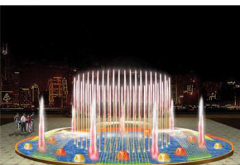 水簾搖擺噴泉雕塑，循環(huán)噴水模式噴泉雕塑公司