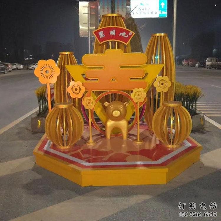 現(xiàn)代春字雕塑承接，慶典風(fēng)格，不銹鋼春字雕塑廠