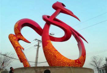 和字雕塑優選，圓雕體系，城市不銹鋼和字雕塑選定