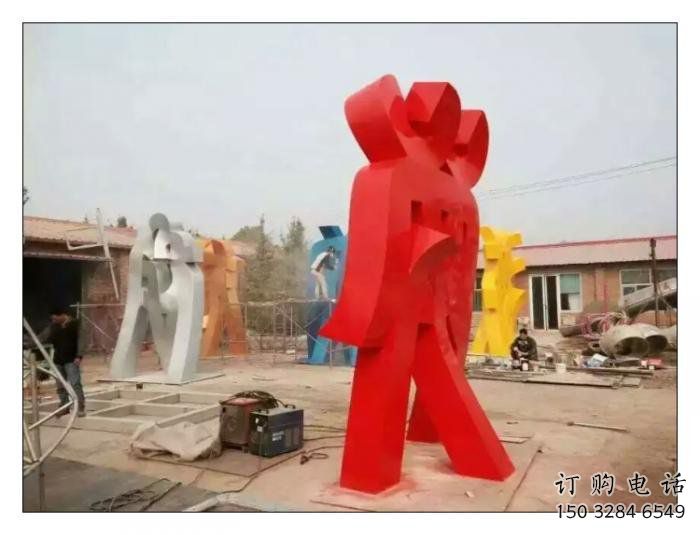 甲骨文雕塑觀賞型，公園小品，不銹鋼甲骨文雕塑常用