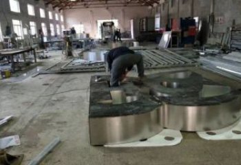 甲骨文雕塑提供，美陳雕塑，不銹鋼甲骨文雕塑制作廠家