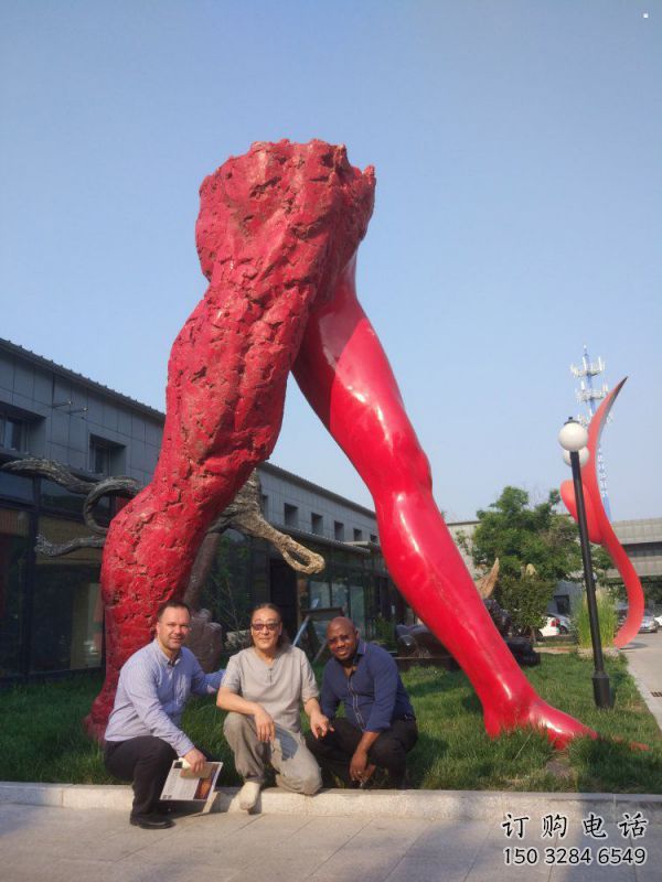 花園人字雕塑制造商，標識雕塑，不銹鋼人字雕塑優選廠家