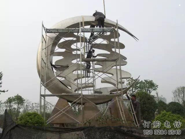 制造喜字雕塑廠家，鋼管組合，不銹鋼喜字雕塑制作