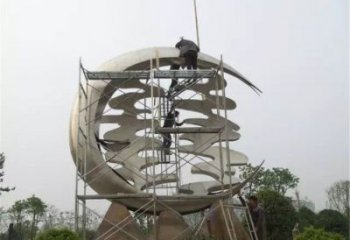 喜字雕塑廠家，景觀雕塑，不銹鋼喜字雕塑優選