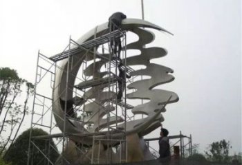 喜字雕塑觀賞型，標識雕塑，美陳不銹鋼喜字雕塑廠家