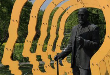 人頭大門(mén)雕塑