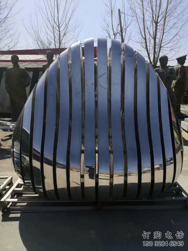 小區(qū)坐凳雕塑，拉絲景觀雕塑，抽象效果