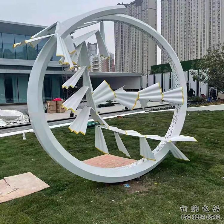 宣傳主題雕塑廠家制作，藝術形象標識，地標美陳雕塑