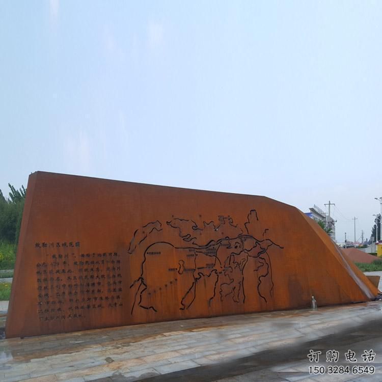 廣場景墻雕塑廠家，宣傳主題藝術類