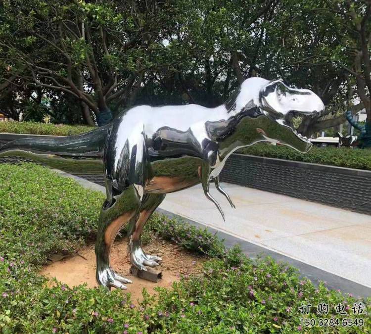 恐龍雕塑優(yōu)選，拋光藝術(shù)，景觀鏡面恐龍雕塑選用