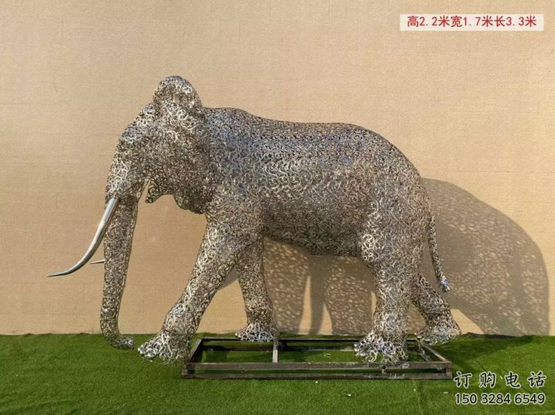大象雕塑選定，景觀雕塑，景觀鏤空大象雕塑生產商