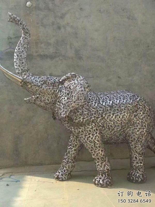 地產大象雕塑點擊，景觀雕塑，別墅鏤空大象雕塑供求