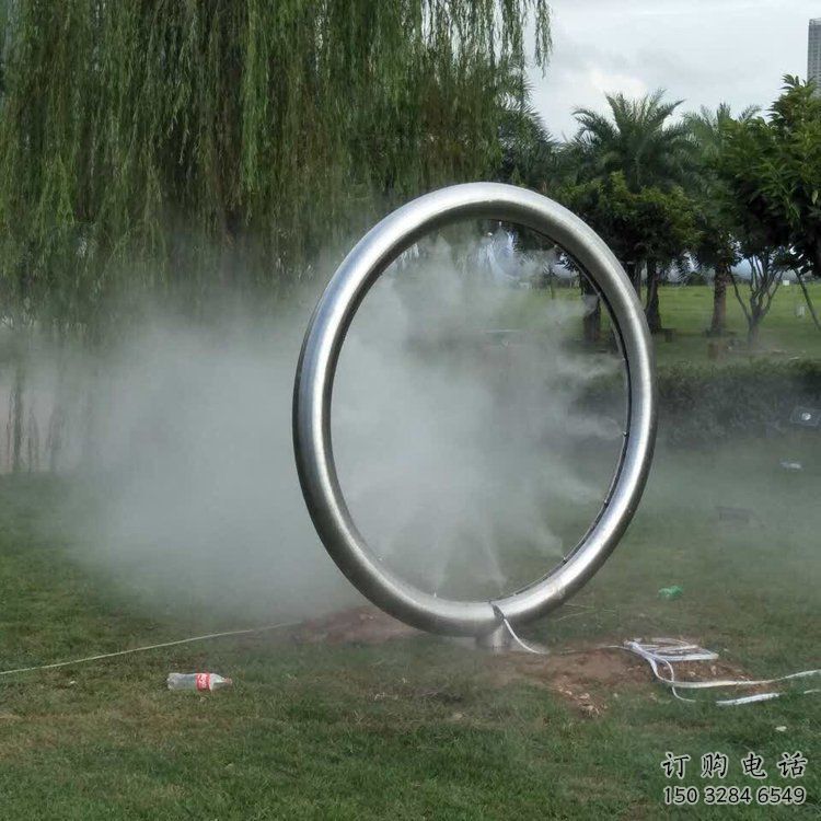 冷霧噴泉水簾雕塑系統