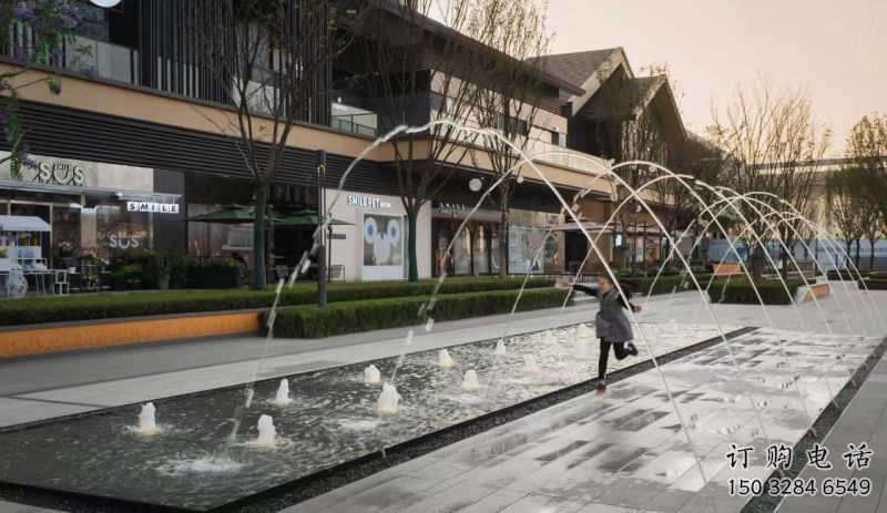 水簾電影組合噴泉雕塑