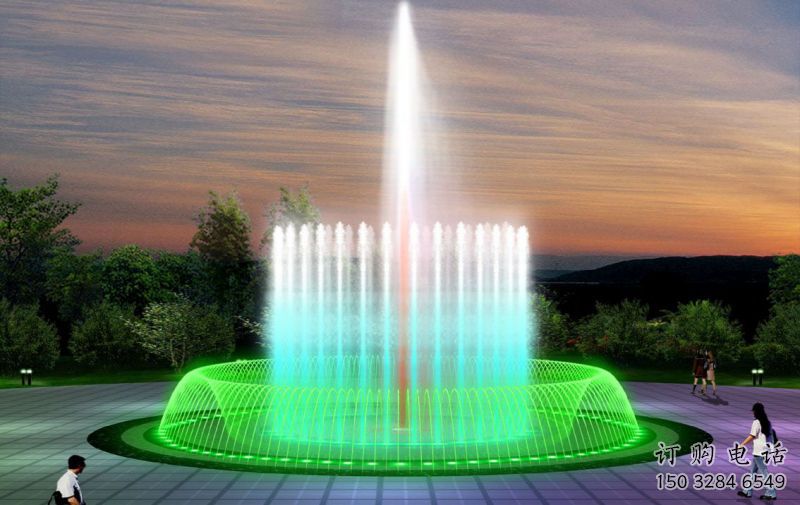 搖頭擺動電影噴泉雕塑