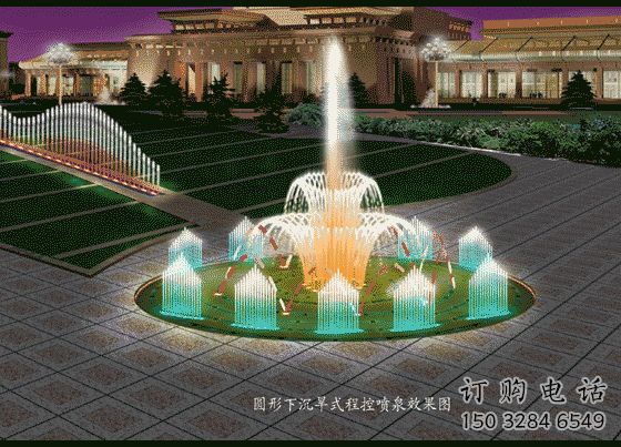 電影漂浮噴泉雕塑，水景藝術噴泉雕塑提供