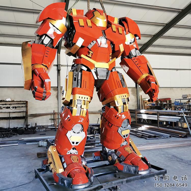 大紅蜂版機(jī)器人雕塑