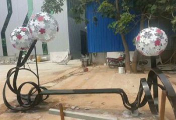 蒲公英坐凳雕塑,公園美陳雕塑