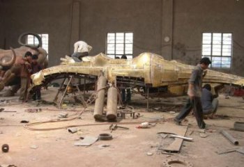 現代恐龍雕塑承接，歐式風格，廣場幾何恐龍雕塑精選