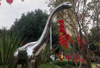 恐龍雕塑通用，花園小品，廣場鏡面恐龍雕塑廠家