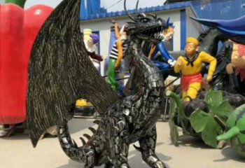 恐龍雕塑擺件制造，酒店擺件，景觀鐵藝恐龍雕塑選定