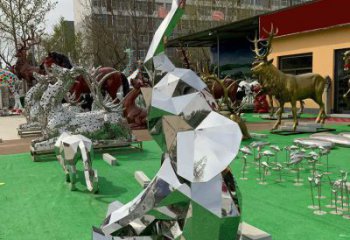 大象雕塑優(yōu)選，室外雕塑，景觀鏡面大象雕塑優(yōu)選