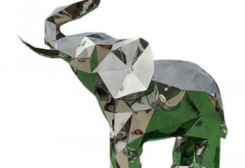 花園大象雕塑批發(fā)，標(biāo)識雕塑，展示鏡面大象雕塑優(yōu)選